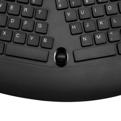 Adesso TruForm Wireless Ergonomic Keyboard and Optical Mouse, Split Design, Built-in Scroll Wheel, USB Receiver