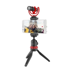 Boya BY-VG330 Vlogger Kit Cu Microfon BY-MM1, Mini Trepied, Cold Shoe, pentru Smartphone, Camera