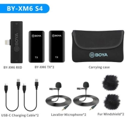 Boya BY-XM6-S4 Digital True-Wireless Dual Microphone, Lightning iOS (2.4 GHz)