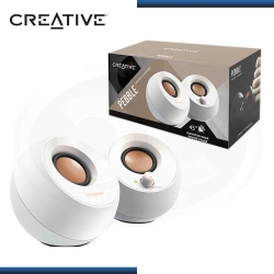 CREATIVE PEBBLE USB 2.0 Speakers - white