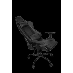 DELTACO GAMING chair, PU-leather, adjustable heigh, iron frame, black