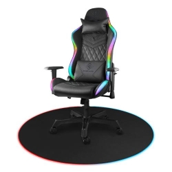 DELTACO GAMING DFP430 RGB Floorpad, 110x110cm, black