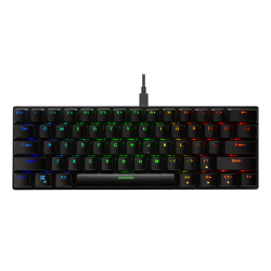 DELTACO GAMING Mechanical keyboard, 60% layout, RGB, Red switches, US