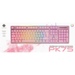 DELTACO PINK LINE WK75 Membrane RGB Keyboard, US layout