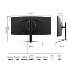 JAPANNEXT Monitor Curbat 34