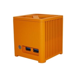 KUBB PC Mini R2 (Orange), Intel® Core™ i3-N300, 16GB RAM, SSD PCIe NVMe Gen 3 256GB , BT 5.2, wi-fi 6E AX 201, 3xUSB, 2xHDMi, Realtek RTL8111H  10/100/1000 Mbit/s, Win 11 Pro, 2Y warranty