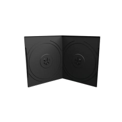 MediaRange Carcasa DVD case for 2 discs 7mm, pocket-sized, black