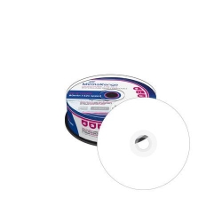MediaRange CD-R 700MB|80min 52x speed, inkjet fullsurface printable, Waterguard white, high-glossy and waterproof, wide sputtered, Cake 25