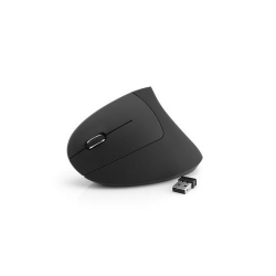 MediaRange Wireless 6-button ergonomic mouse with optical sensor for left-handers, black