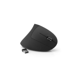 MediaRange Wireless 6-button ergonomic mouse with optical sensor for right-handers, black