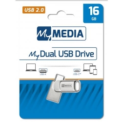 My Media Dual USB 2.0 /USB C Drive 16GB