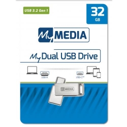 My Media Dual USB 3.2 Gen 1 /USB C Drive 32GB