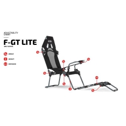 Next Level Racing F-GT LITE portable Racing Cockpit Grey Edition