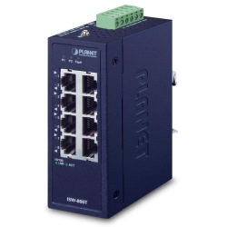 Planet IP30 Compact size 8-Port 10/100TX Fast Ethernet Switch (-40~75 degrees C)