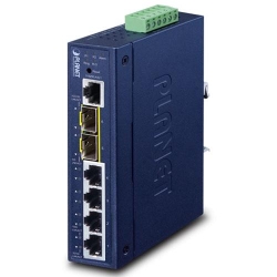 Planet IP30 Industrial L2+/L4 4-Port 10/100/1000T + 2-port 100/1000X SFP Full Managed Switch (-40 to