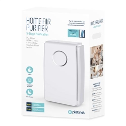 PLATINET AIR PURIFIER HEPA 13 IONIZER FAN SPEED TIMER AIR QUALITY PM2.5 WHITE