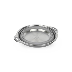 PLATINET SILICONE FOLDABLE CAMPING BOWL 2,5 L GREY
