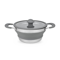 PLATINET SILICONE FOLDABLE CAMPING COOKING POT 1,5 L
