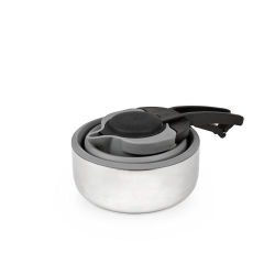 PLATINET SILICONE FOLDABLE CAMPING KETTLE 1,8L GREY