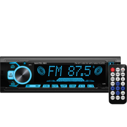 Player Auto Navitel RD5, 1DIN 4х50 watt, Bluetooth 4.0 cu suport A2DP, HFP, FM, redare FLAC, MP3, WMA, WAV, AUX input, microSD pana la 256GB, 2x porturi USB, RGB backlight, RCA-out, Hands-free, Telecomanda, CarLiveApp pentru Android si iOS