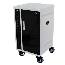 Power Technologies PT-VERT-15, 15 Bay Secure USB-C Hub Charging Cart, USB-C Cables (CRT-VRT-B15L-EH65C)