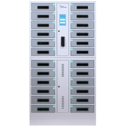 Power Technologies SC-Locker-24, 24 Bay Charging Locker with RFID Lock & Contact-less Access (LKR-SC-B24R-E)