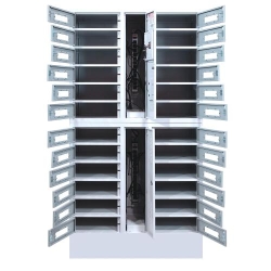 Power Technologies SC-Locker-24, 24 Bay Charging Locker with RFID Lock & Contact-less Access (LKR-SC-B24R-E)