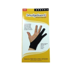 SmudgeGuard 2 finger gloves SG2,Black,XLarge