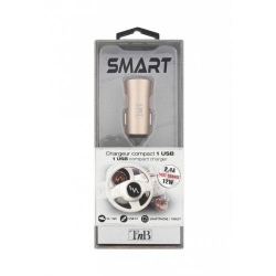 TNB 2.4A Cigar lighter charger - 1 USB port - Gold