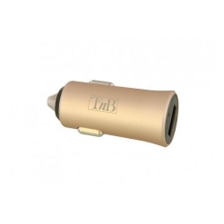 TNB 2.4A Cigar lighter charger - 1 USB port - Gold
