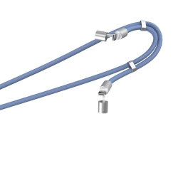 TNB 60W USB-C to USB-C Neckband Cable - 2-in-1 - 1.5m - Blue