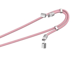 TNB 60W USB-C to USB-C Neckband Cable - 2-in-1 - 1.5m - Pink