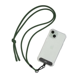 TNB Universal necklace for smartphone + fixation flap - Green