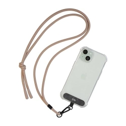 TNB Universal necklace for smartphone + fixation flap - Sand beige
