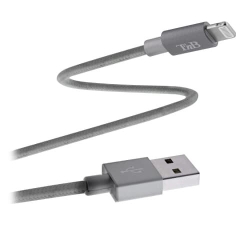 TNB USB/LIGHTNING BRAIDED CABLE 2M GREY