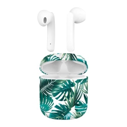TNB Xclusiv '- TWS Amazonia Earphones with Charging Box - Green and White
