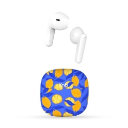 TNB XCLUSIV'- TWS LEMON Earphones with Charging case - Blue and Yellow