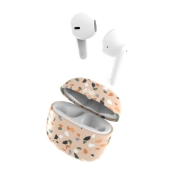 TNB XCLUSIV'- TWS TERRAZZO Earphones with Charging case - beige