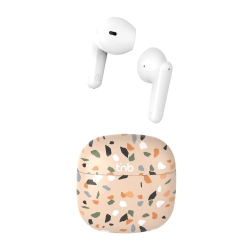 TNB XCLUSIV'- TWS TERRAZZO Earphones with Charging case - beige