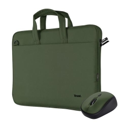 TRUST Bologna Laptop Bag And Mouse Set Green