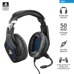 TRUST GXT 488 Forze-G PS4/5 Gaming Headset PlayStation® official licensed product - black