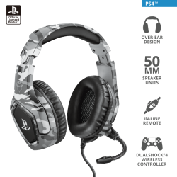 TRUST GXT 488 Forze-G PS4/5 Gaming Headset PlayStation official licensed product - grey