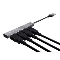 TRUST Halyx Aluminium 4-Port USB Hub