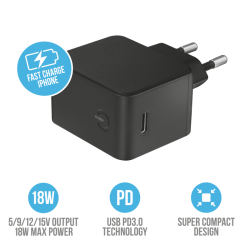 TRUST Summa 18W USB-C Wall Charger with PD3.0