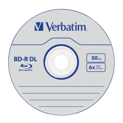 Verbatim  BLU RAY DL 6X 50GB JC 1pk