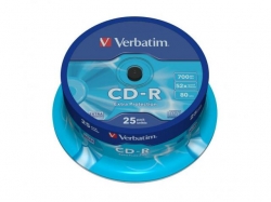 Verbatim  CDR52X EXT PROT 25 SPINDLE DL