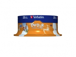 Verbatim  DVD-R 16X 4,7GB SPINDLE 25 WIDE PRINTAB