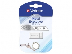 Verbatim Metal Executive USB 2.0 Drive Silver 32GB 