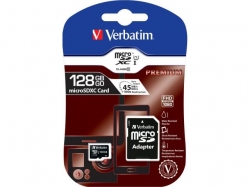 Verbatim microSDHC C10/U1 128GB Incl adapter