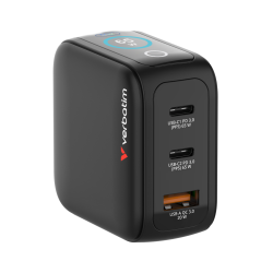 VERBATIM Mini GaN Charger 65W w/Display
